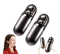 Genérico S13 Vibration Massage Bluetooth Headphones, Waterproof Vibration Earphone Case Provide Relaxation and Massage, Bluetooth 6.0 Sleep Earbuds for Side Sleepers (Black,2 Set)