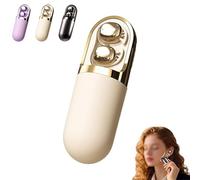 Genérico S13 Vibration Massage Bluetooth Headphones, Wireless Bluetooth 6.0 Sleep Earbuds Equipped with Earphone Case, Invisible Ear Plugs for Side Sleepers - Relaxation & Audio in One (Beige)