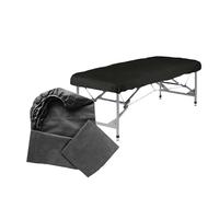 Genérico Sábana Desechable Ajustable TNT 95x220 cm Color Negro 100 Unidades | Sábanas Desechables Camilla Ajustables