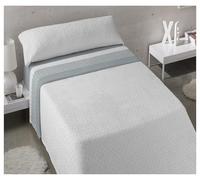 Genérico Sábanas Coralina Térmicas - Juego Completo Invierno - Suavidad Extra - 90/105/135/150/180 cm (Gris, Cama 105)