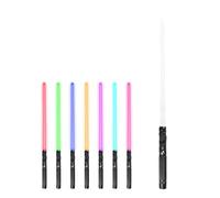 Genérico Sables de luz de Duelo de 7 Colores,Sables de luz de Duelo con Sonido Sable de cambiable de 7 Colores - Juego de Espadas de Cosplay Recargables, para niños y Adultos