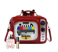 Generico Sac à bandoulière - dos léger avec poches sécurisées, transport portable et décontracté pour livres, tablettes, essentiels, sangle réglable confortable | main élégant femmes les, rojo,
