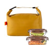 Genérico Sac à déjeuner étanche - 1 sac à déjeuner isolé, pliable et étanche, porte-repas portable | à lunch thermique durable pour le travail, l'école, la randonnée, le bureau, les pique-