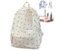 Genérico Sac À Dos -40x11x30cm Cartable Motif Grande Capacité | Sac Polyvalent Pour Cosmétiques Gourde Études Transport Élèves Femmes Adolescentes