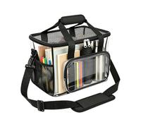 Genérico Sac Repas - 30,5 X 22,9 X 22,9 Cm, Sac Transparent | Śac Déjeuner, Grande Capacité Avec Fermeture Éclair, SacRéutilisable Pour Travail Gym Stade Pique Nique Voyage