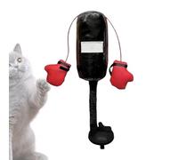 Genérico Saco De Boxeo para Gatos, 19X9CM Guantes Boxeo Peluche para Gatos, Guante Lucha Interactivo Gatitos con Hierba Gatera Natural, Creativos Peluche Gatoss Sacos Boxeos Kickboxing Juguetes