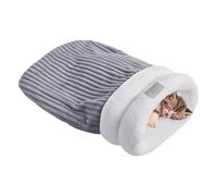 Genérico Saco de Dormir para Gatos para Gatos de Interior,Saco de Dormir para de Invierno - de para Mascotas con Cama para madrigueras de Felpa,de Manta Lavable para, Saco para AC