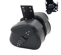 Genérico Saddlebags - 12.99 Inches Motorcycle Backpack, Motor Pannier Bag, Motorbike Luggage Storage Saddle Pouch For Cyclists Bike Pannier Bag with Shoulder Strap For Bicycle Rear Rack