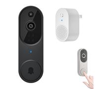 Genérico Safe Doorbell, Safe Doorbell Camera Wireless, 1080p Smart Wireless Video Doorbells Camera Chime, Motion Detection, Night Vision, Two-Way Audio, The Smarter Way To Protect Your Home (Black)