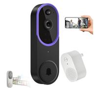 Genérico Safe Doorbell, Safedoorbell Camera, Safedoorbell The Smarter Way To Protect Your Home, Wireless Wi-Fi Video Doorbell Camera Ai Motion Detection,Night Vision (B)