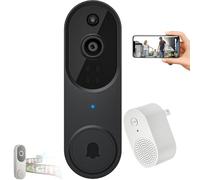 Genérico Safe Doorbell, Safedoorbell Camera, Safedoorbell The Smarter Way To Protect Your Home, Wireless Wi-Fi Video Doorbell Camera Ai Motion Detection,Night Vision (D)