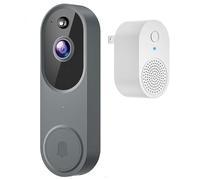 Genérico Safedoorbell The Smarter Way To Protect Your Home, Safe Doorbell Camera Wireless, Smart Doorbell Cameras, with Motion Detection, Night Vision(Ash)