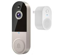 Genérico Safedoorbell The Smarter Way To Protect Your Home, Safe Doorbell Camera Wireless, Smart Doorbell Cameras, with Motion Detection, Night Vision(White)