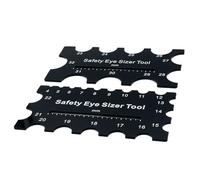 Generico Safety Eye Sizer for Crochet - 2 Piece Tool Measures 4mm to 32mm | Animal Eye Gauge for Stuffed Animal And Doll Making, Crafting Supplies Hobbyists And Beginners