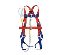 Genérico Safety Harness | 5 Point Roofing Harness Full Body|Adjustable Shoulder Straps Flexible Equipment Lanyard Rope Gear for Roof Arborist Climbing Hunting Seguridad