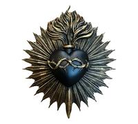 Generico Sagrado corazón decorativo para la pared | Estatuas católicas para la pared, Escultura decorativa de Resin Sacred Heart para Study Apartment Office Cafetería de Navidad Pascua Iglesia