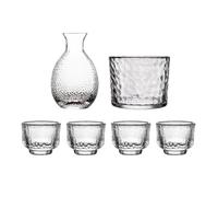 Genérico Sake Set | Japanese Glass Pot | Heat-Resistant Drinking Cup For Whiskey | Ceramic Jar Server For Party Enhance Your Dining and Drinking Experience
