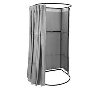 Genérico Sala de Ajuste para Boutique, vestidor portátil | Sala de Ajuste portátil,Marco de Metal con Cortinas, Ganchos para Tiendas de Ropa, oficinas, centros comerciales, Uso Interior al Aire Libre