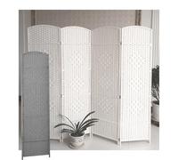 Genérico Sala de regulación Plegable Divider Wooden Privacy Pantalla de partición Independiente Wall sin Montaje requerido para Home Office Studio Decor