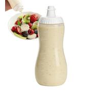 Genérico Salad Dressing Container - Flexible Leakproof Culinary Liquid Carafe, Measurement Marked Narrow Neck Syrup Storage, Wide Mouth Condiment Jar | Gasket Sealed Mixing Vessel Piece For Honey