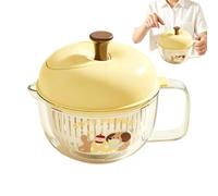 Genérico Salad Spinner - ABS Pet PP Material 21x17cm Fruit Vegetable Washer Basket - Manual Rotating Dryer Bowl - Kitchen Tool For Home Salad Washing and Fresh Produce Draining