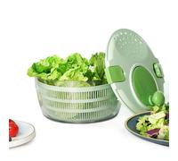 Genérico Salad Spinner with Lid, Lettuce Dryer, Produce Washer, Built-in Drain System, Colander Bowl, 4L Capacity, Easy Mechanism, Crisp Results, Perfect for Kitchen, Meal Prep, Fresh Greens