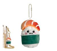 Genérico Salmon Keyring - Salmon Plush Pendant, Cartoon Food Accessory, Soft Sushi Rice Ball Doll Keychain | Bag Backpack Charm Cute Kawaii For Kids Teens Adults Photography Prop Home Carss