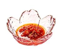 Genérico Salsa de Soja Vidrio Liso y Apilable con Diseño Floral Estético | y Cuencos para Mojar Salsa de Soja Para Vinagre, Snacks, Sushi, Aperitivos, Camping, Fiestas, Hogar y rosa panh penh
