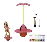 Genérico Saltador Niños con Asa Y Bomba, De Salto De Altura, Pelota Saltarina Equilibrio para Niños, Tabla Trucos Salto Y Rebote, Salta con Agarre Fuerte para Ejercicio Equilibrio(Rosa)