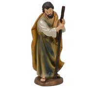 Generico San José con bastón de Resina 15 cm