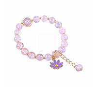 Genérico San Valentín Colores Preciosos Abuelita Mm Anillos Flor Multi Perlas Estilo Accesorios hechos a mano Cuentas de cadena de mano de fresa Clásico Pulsera Mujer Pareja Joyería, talla única