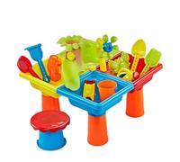 Genérico Sand and Water Table, Beach Toy Sensory, Interactive Educational Game for Indoor and Outdoor Play-Ideal Garden Toy for Boys and Girls, 17.72x17.72x14.57 Inches