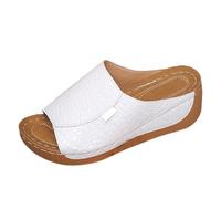 Genérico Sandales à plateforme pour femmes avec bout ouvert chaussures confortables et décontractées pour toutes vos saisons