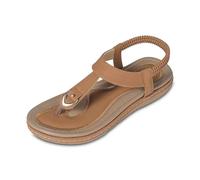 Genérico Sandales décontractées pour femme confortables respirantes plates légères idéales quotidien printemps été automne plage vacances