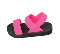 Genérico Sandales Femme Élégantes pour l'Été avec Semelle Compensée et Lanières Élastiques Confortables