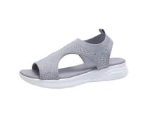 Genérico Sandalia de Mujer de Plataforma Tipo Esclava, Material Bio, Forradas de, Comodas y Elegantes, Talon Abierto y Decorada con, Ideales para Primavera-Verano sandalias mujer
