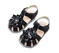 Genérico Sandalia Niña Zapatos Infantiles De Primavera Y Verano para BebéS Y Niñas PequeñAs Sandalias Transparentes De Suela Suave con Estampado Floral De Tres Capas Ideales para Princesas
