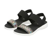 Genérico Sandalia Plana Mujer Cómodas Zapato Verano Mujer Sandalias Informales de Verano Para,Cómodas,con Punta Abierta Y Que Aumentan La Altura. Sandalia Goma Zapatos (Black,41)