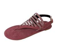 Genérico Sandalia Plana Mujer Pies Anchos Sandalias Comodas Zapatos Sandalias de Los Pies Breathable Strap Mujeres Renania del Verano Buckle Abres Sandalia Ortopedica Mujer (Pink,42)