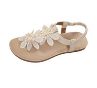 Genérico Sandalia Plana Mujer Sandalias Playa Mujer Sandalias de con Y Punta Abierta,de Verano con Tira Elástica,Zapatos Tipo Alpargata Corcho Sandalia Deportivas (White,41)