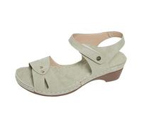 Genérico sandalias agua mujer Sandalias Mujer Verano Cuña Baja Antideslizantes Sandálias Anchas Ortopedicas Deportiva Ergonómicas Respetuosas Trekking Zapato Horma Ancha Sapatilhas Verde