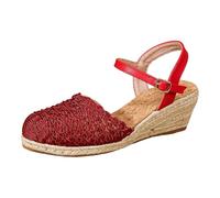Genérico Sandalias Alpargatas Mujer con Bandeja Sandalias Mujer Verano Cómodo Flip Flop Casual Verano Punta Abierta Color Sólido Zapatos Casual Elegant