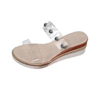 Genérico Sandalias Barefoot Mujer Con Cuña De Verano Para Mujer Nuevas Punta Redonda Abierta Huecas Gruesa Cuñas Comodas Ortopedicas Senderismo Playa Zapatos Comodos Sandalia Comoda Vestir