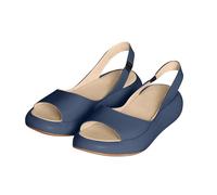 Genérico sandalias barefoot mujer Sandalias Mujer Verano Plana Antideslizantes Sandálias Ancha Ortopedicas Deportiva Ergonómicas Respetuosas Senderismo Zapatos Horma Ancha Sapatilhas Azul