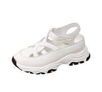 Genérico sandalias barefoot Sandalias Mujer Comodas Plana Antideslizantes Sandalia Anchas Ortopedicas Deportiva Ergonómicas Respetuosas Trekking Zapato Horma Ancha Sapatilhas Bonitas Blanco