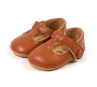 Genérico Sandalias bebé niña primeros zapatos cómodos uso diario primavera verano otoño 0-18 meses calzado casual infantil (Brown, 0-6 Months)