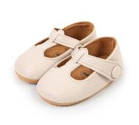 Genérico Sandalias bebé niña primeros zapatos cómodos uso diario primavera verano otoño 0-18 meses calzado casual infantil (Beige, 12-18 Months)