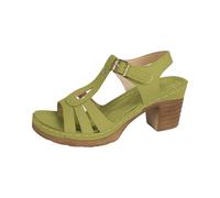 Genérico Sandalias Blancas de Tacon Anchas Cómodas Mujer Sandalias Informales de Verano con Hebilla Cinturón Y Tacón Grueso para Mujer Sandalia Negra Verano Cuña (Mint Green,41)