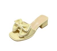 Genérico Sandalias Casuales De Mujer con Puntera Abierta Y Descubierta | Sandalias De Verano De Cuero Pu Con Punta Cuadrada, TacóN Bajo Zapatos De Mule, Sin Cordones Sandalias De Fin De Semana