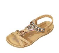 Generico Sandalias casuales de mujer negras con tacón inclinado y correas - Sandalia de verano romana con punta abierta, suela gruesa elástica y comodidad de piel sintética primavera-verano modernas